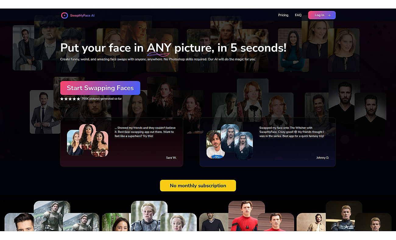 SwapMyFace screenshot