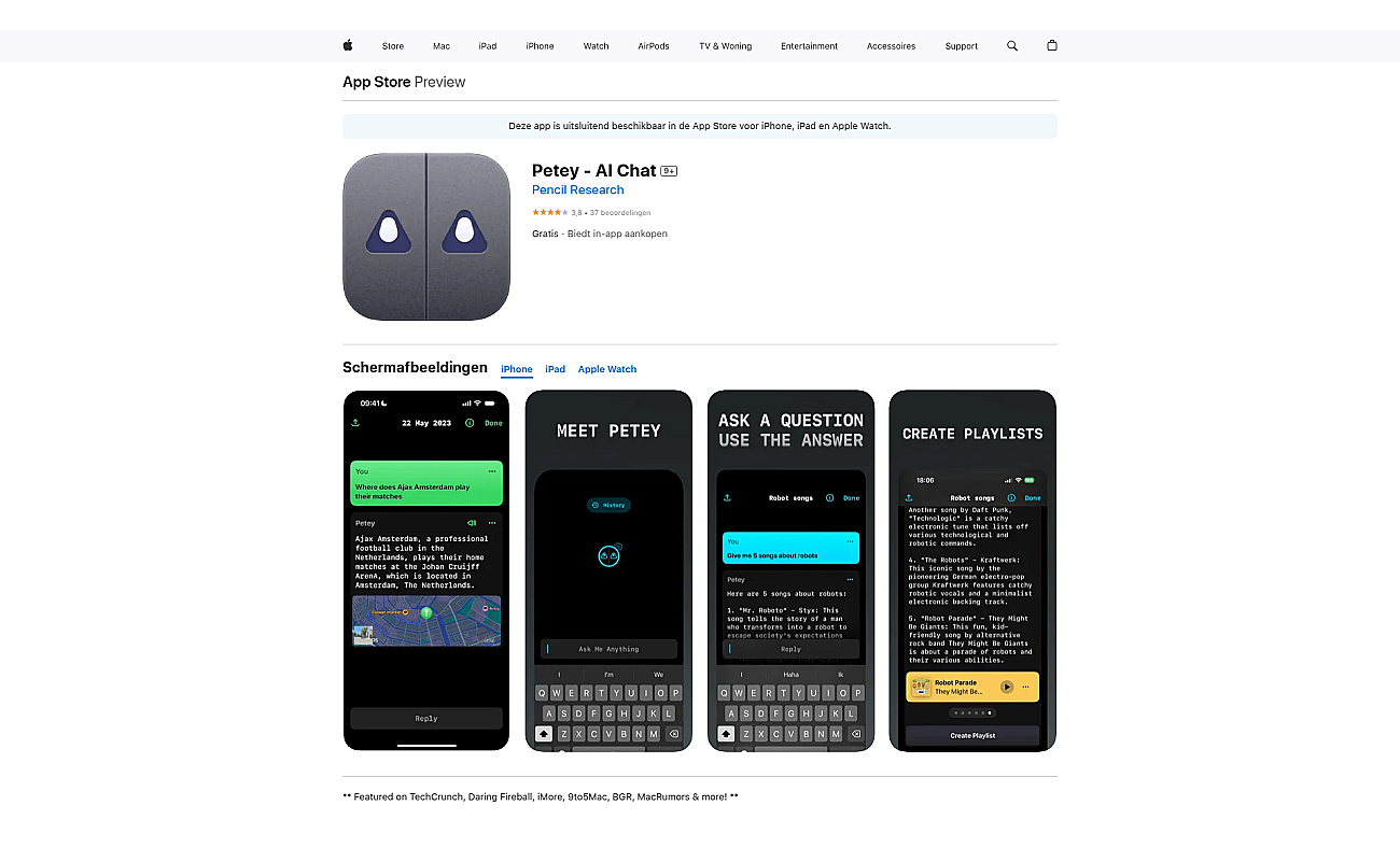 WatchGPT screenshot