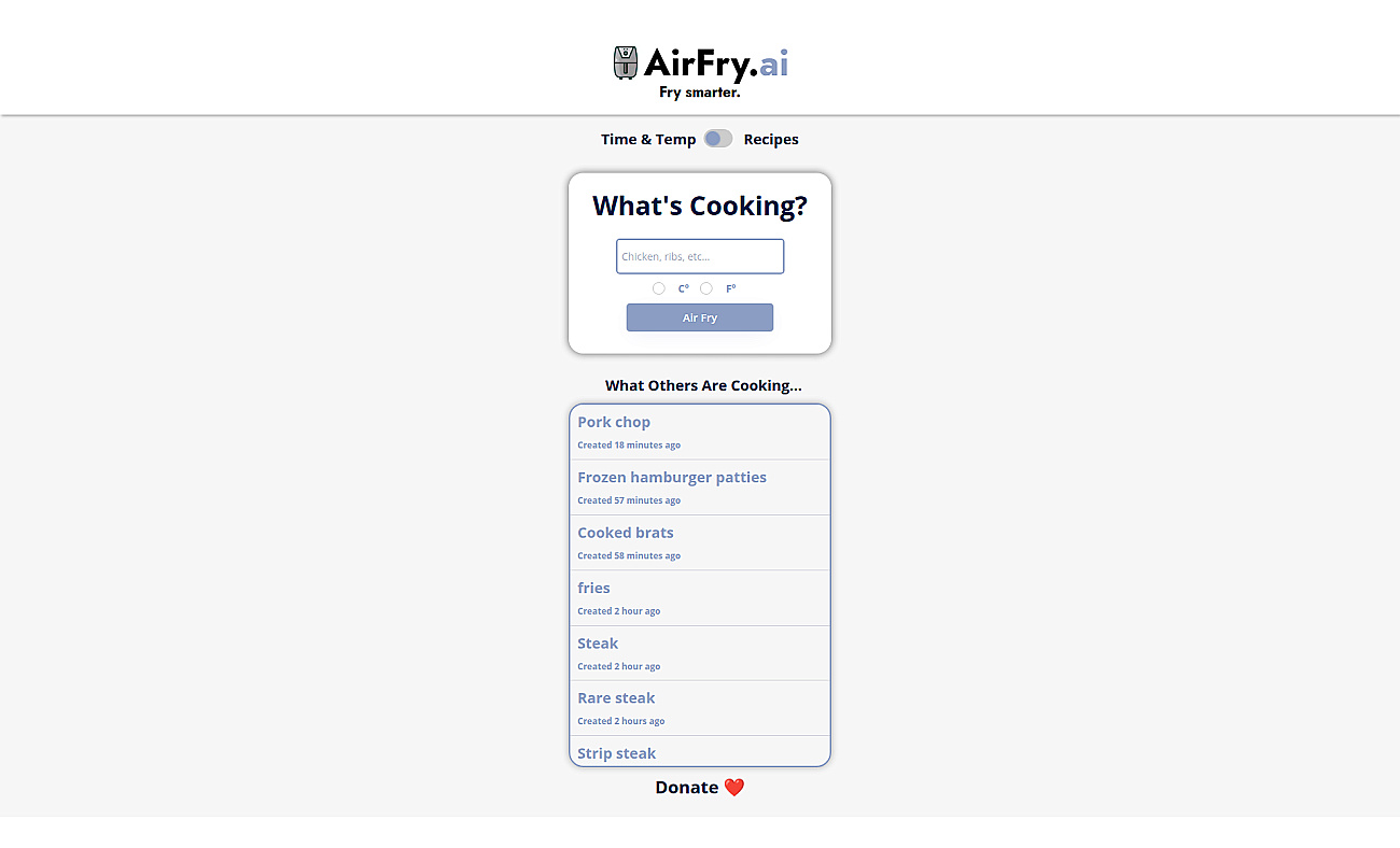 AirFry.ai screenshot