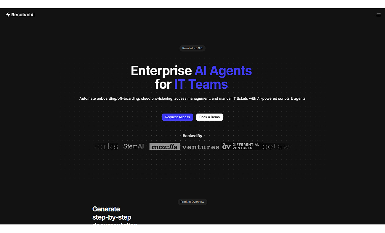 Resolvd screenshot