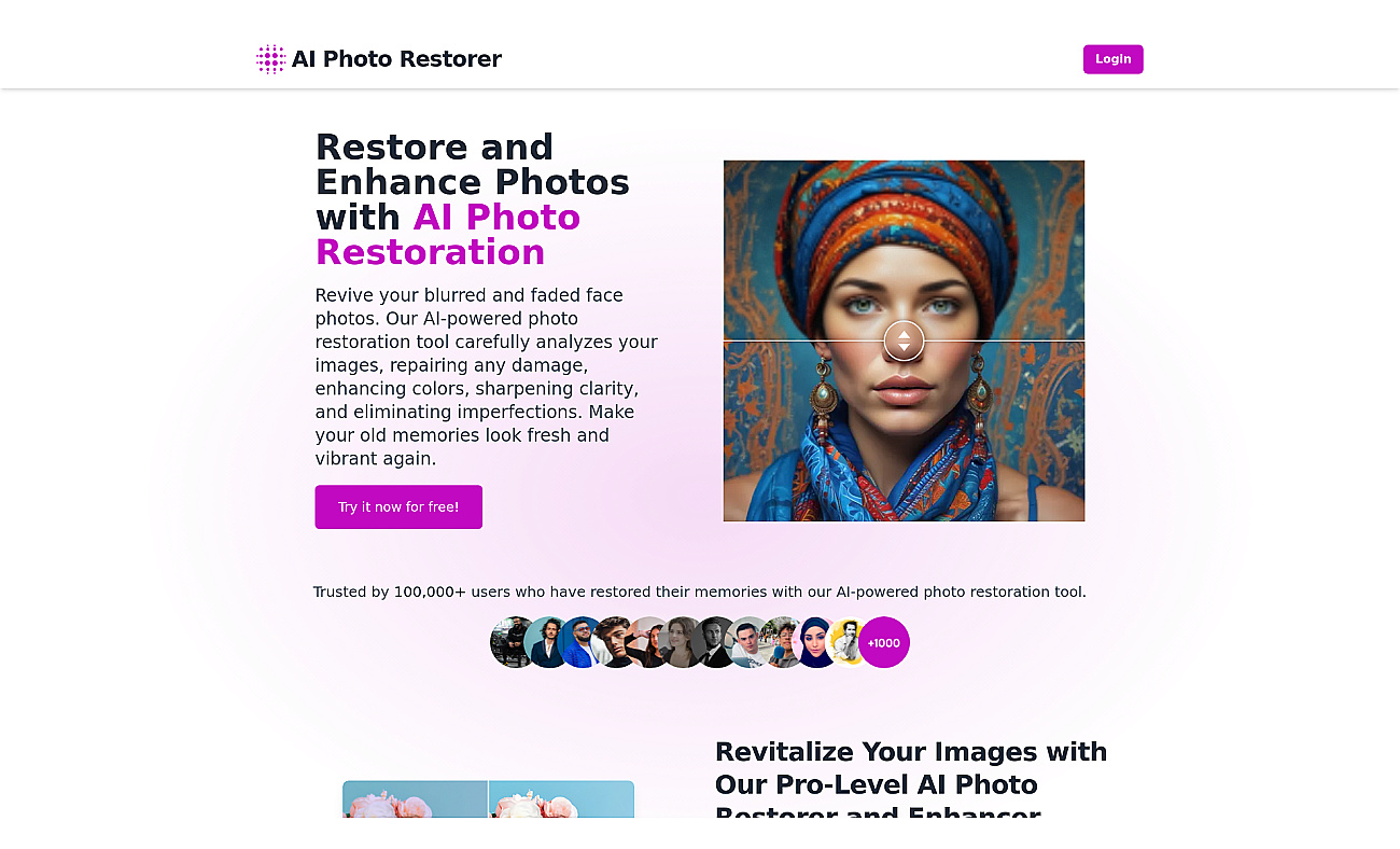AI Photo Restorer screenshot