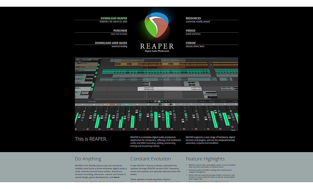 Reaper screenshot