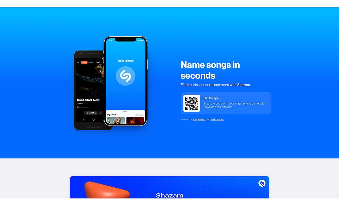 Shazam screenshot