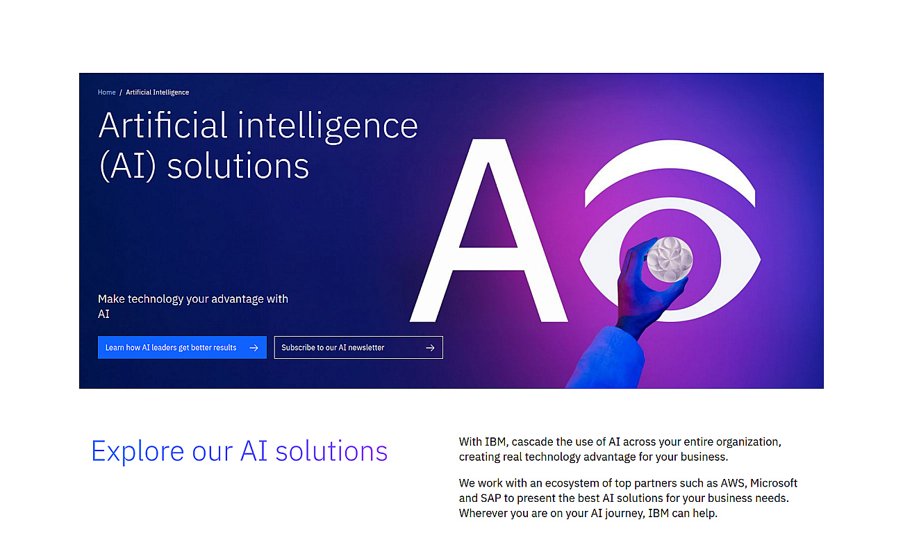 IBM Cloud AI screenshot