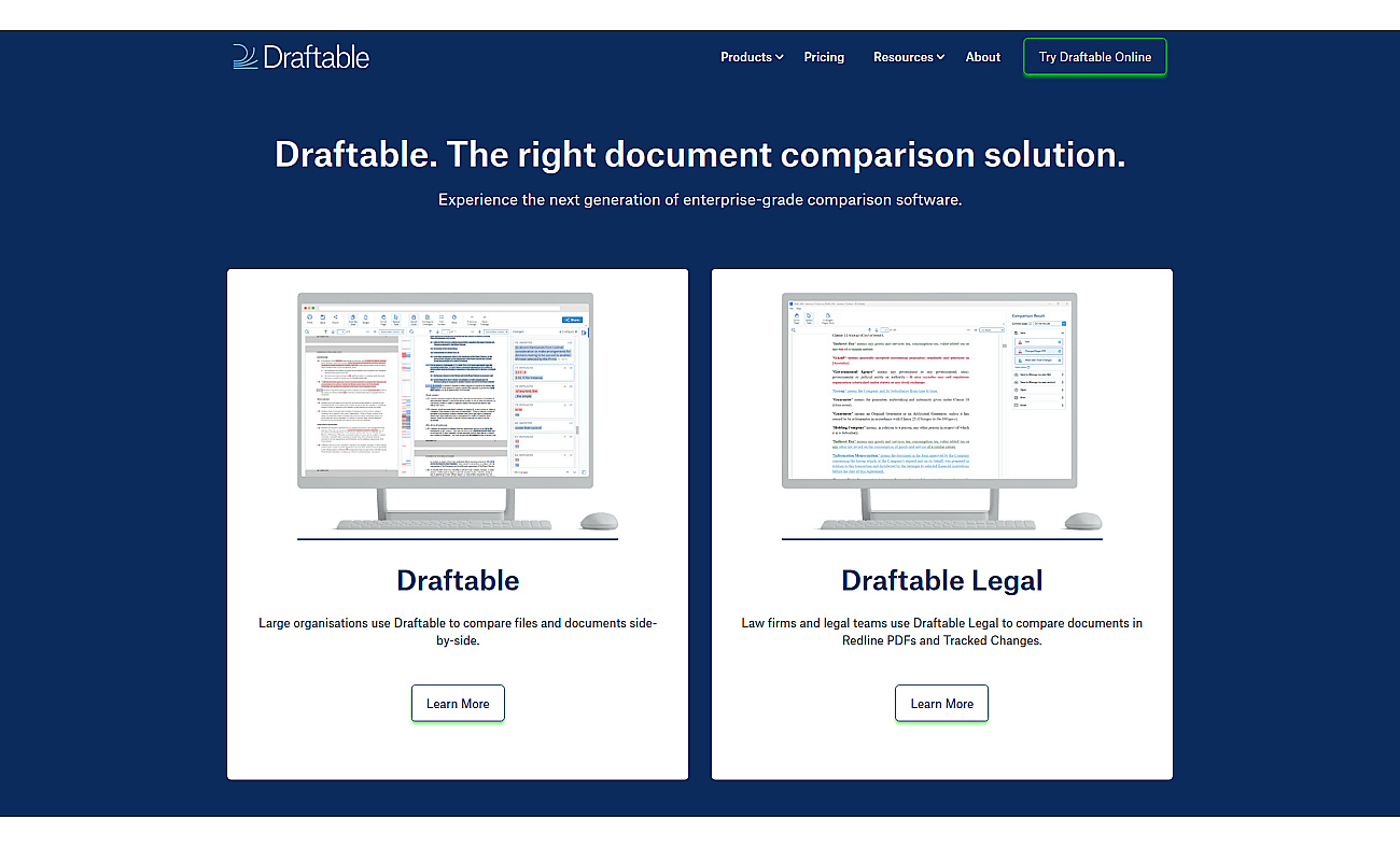 Draftable screenshot