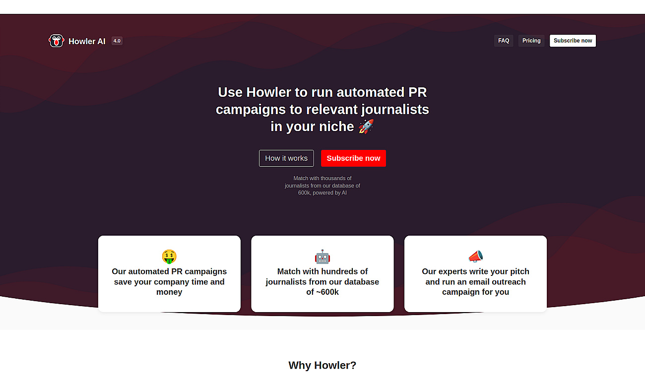 Howler AI screenshot