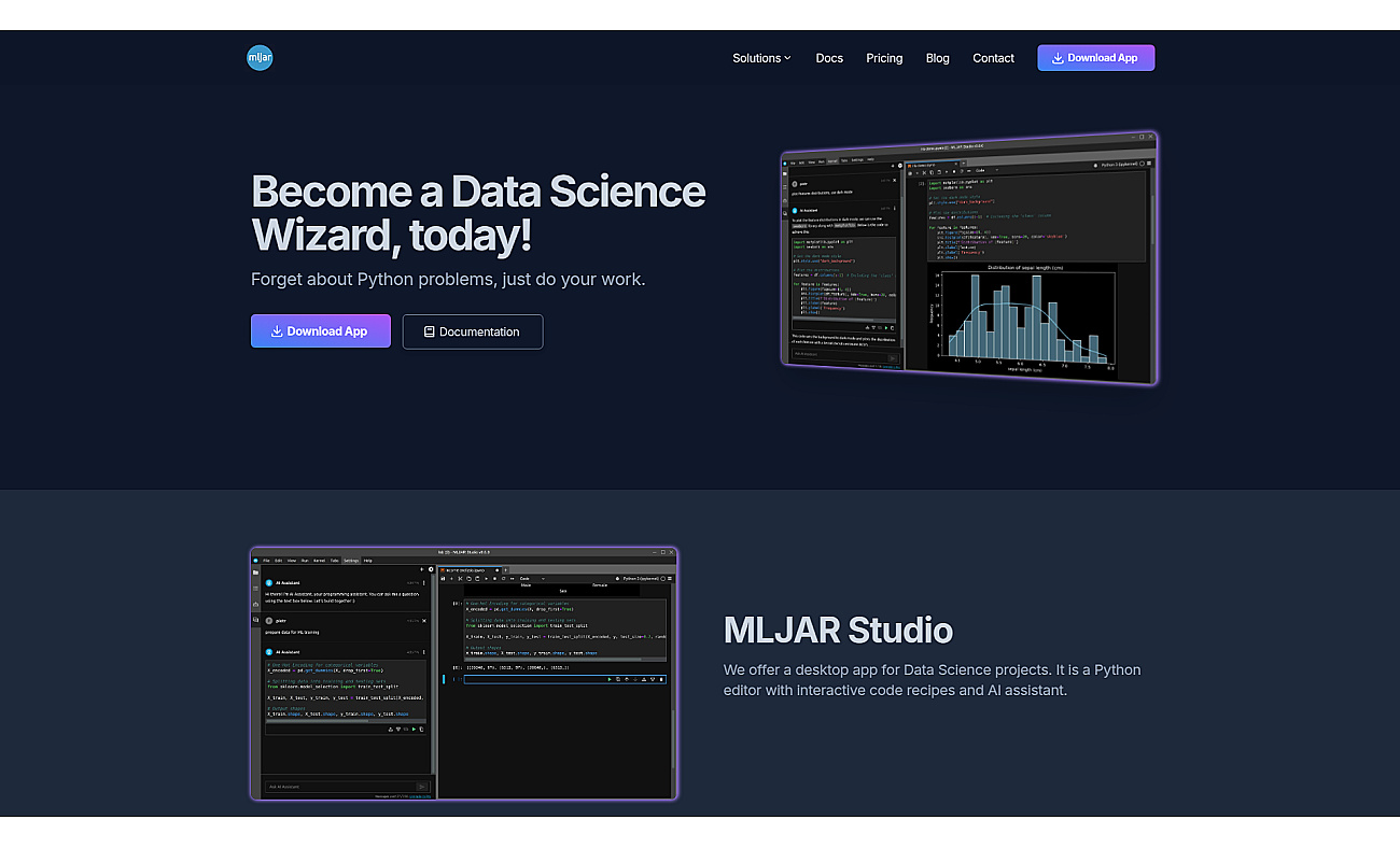 MLJAR screenshot