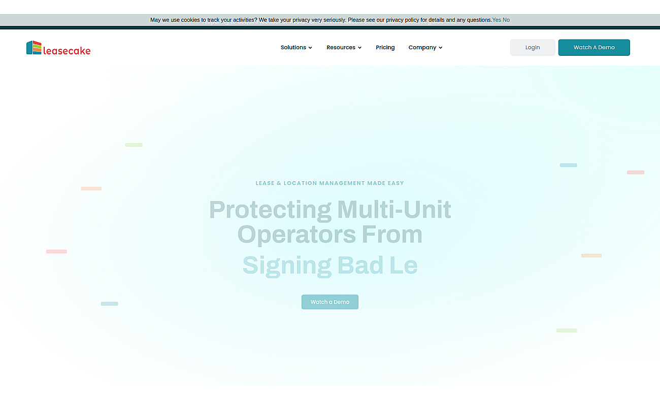 Leasecake screenshot