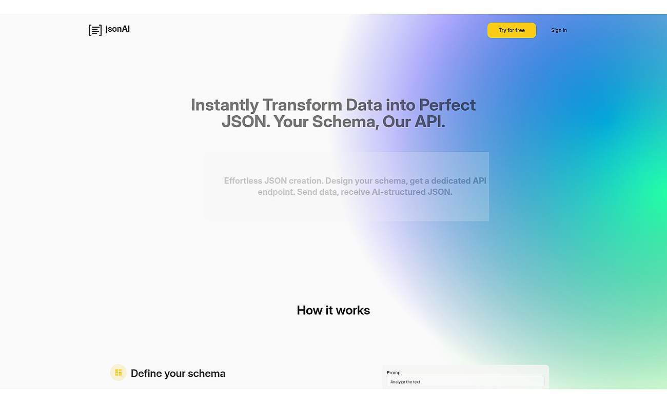 jsonAI.cloud screenshot