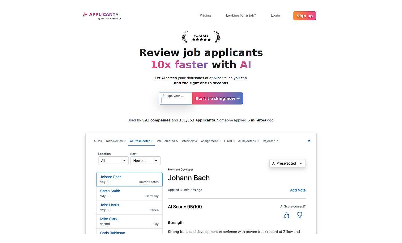 ApplicantAI screenshot