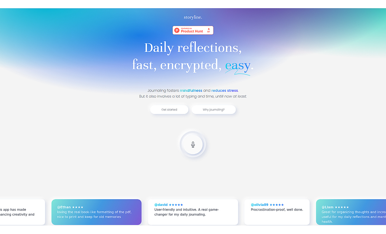 StorylineJournal screenshot