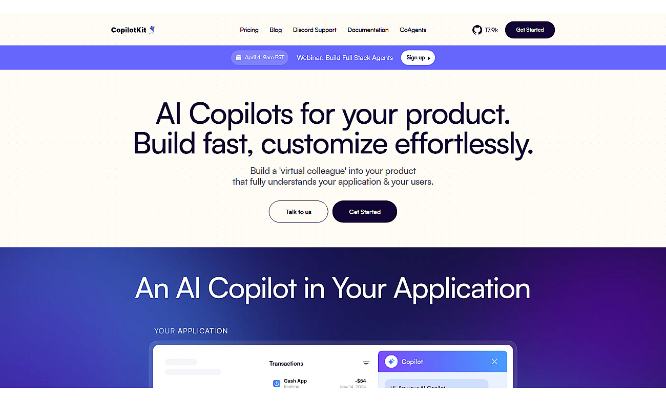 CopilotKit screenshot
