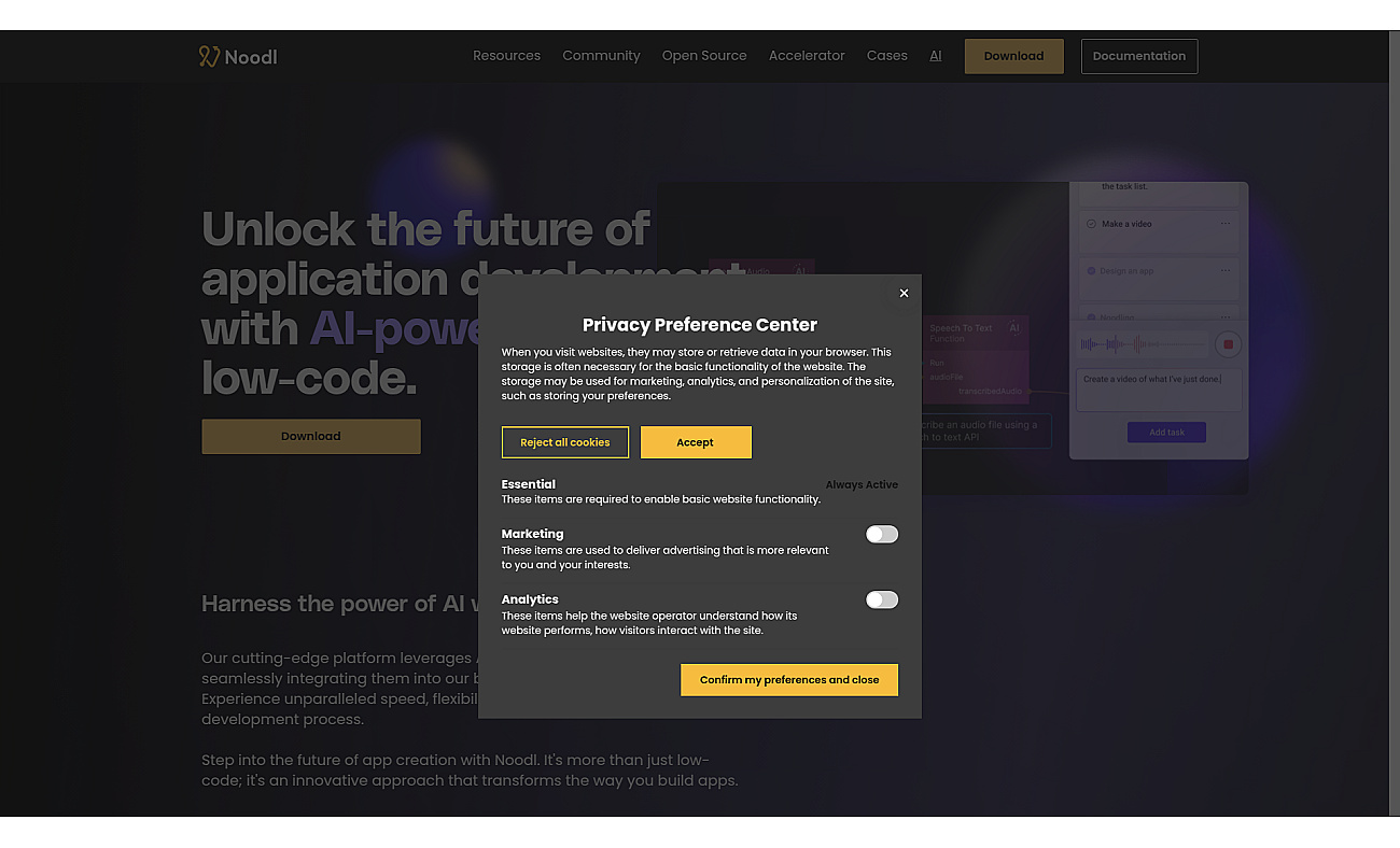 Noodl screenshot