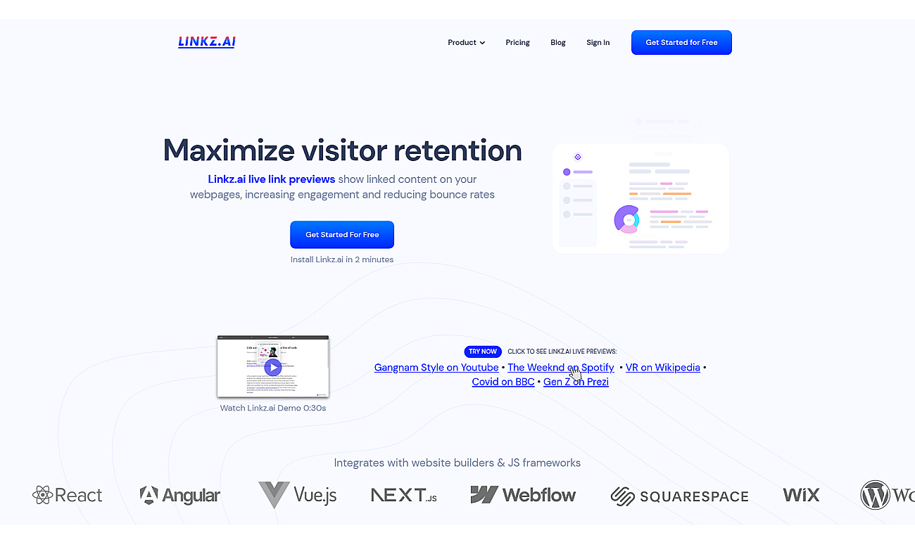 Linkz.ai 2.0 screenshot