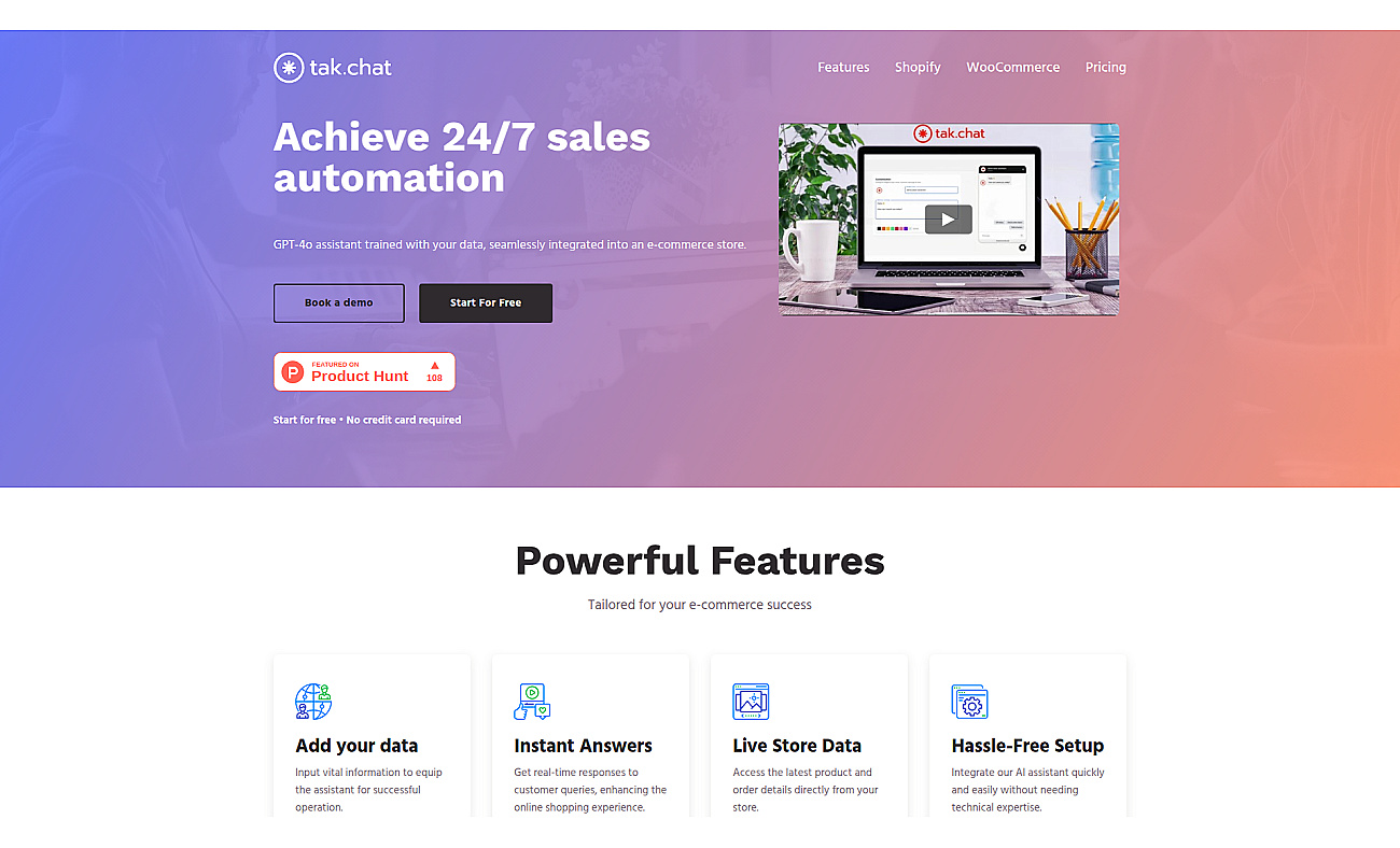 tak.chat for Shopify screenshot