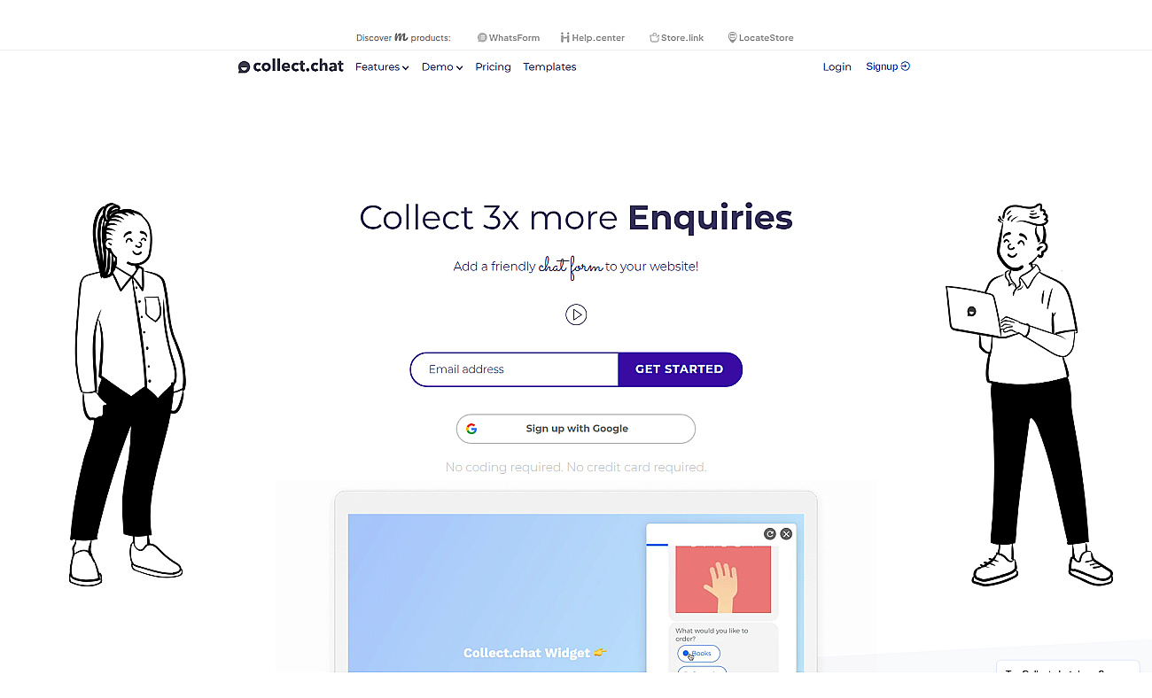 Collect.chat screenshot