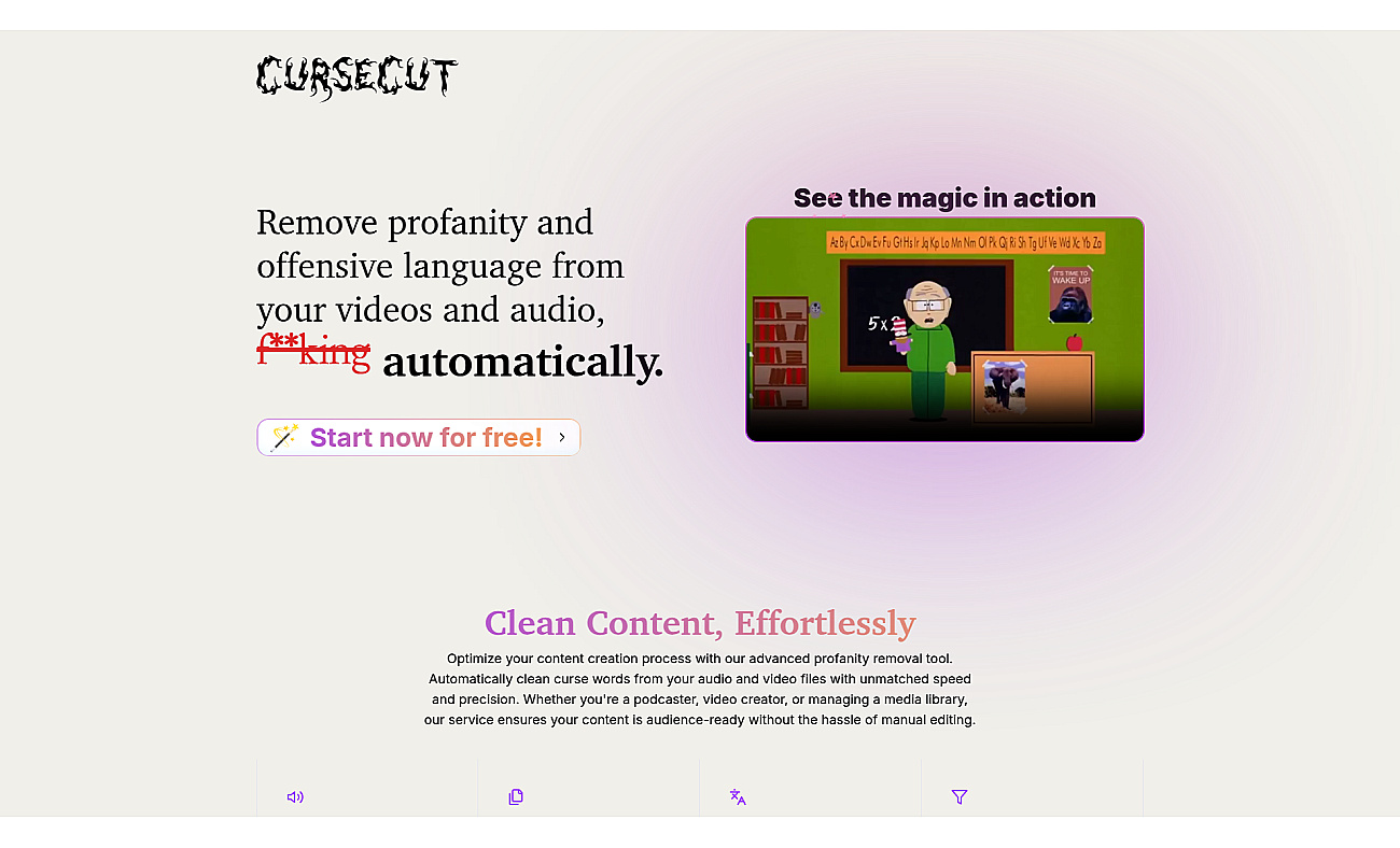 Cursecut screenshot