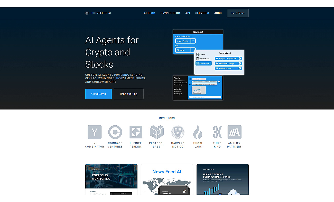 CoinFeeds.io screenshot