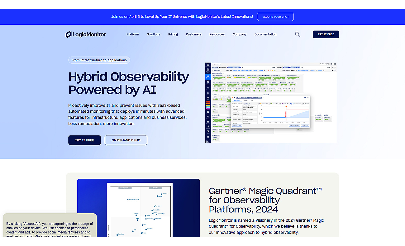 LogicMonitor screenshot