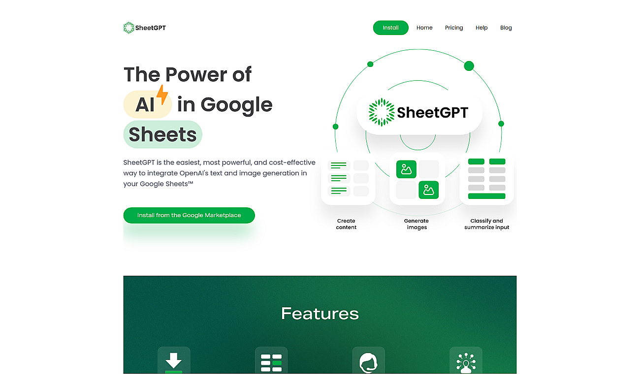 SheetGPT screenshot