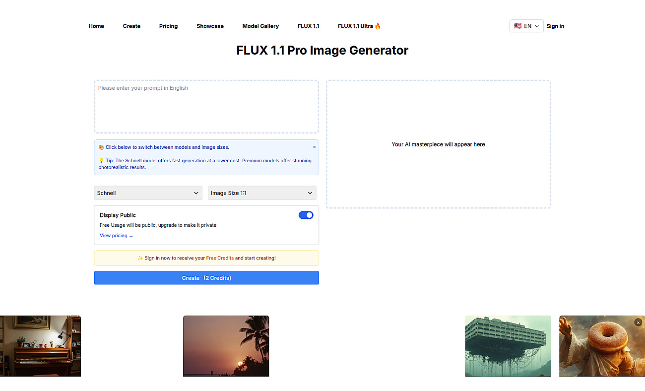 FLUX 1.1 Pro screenshot