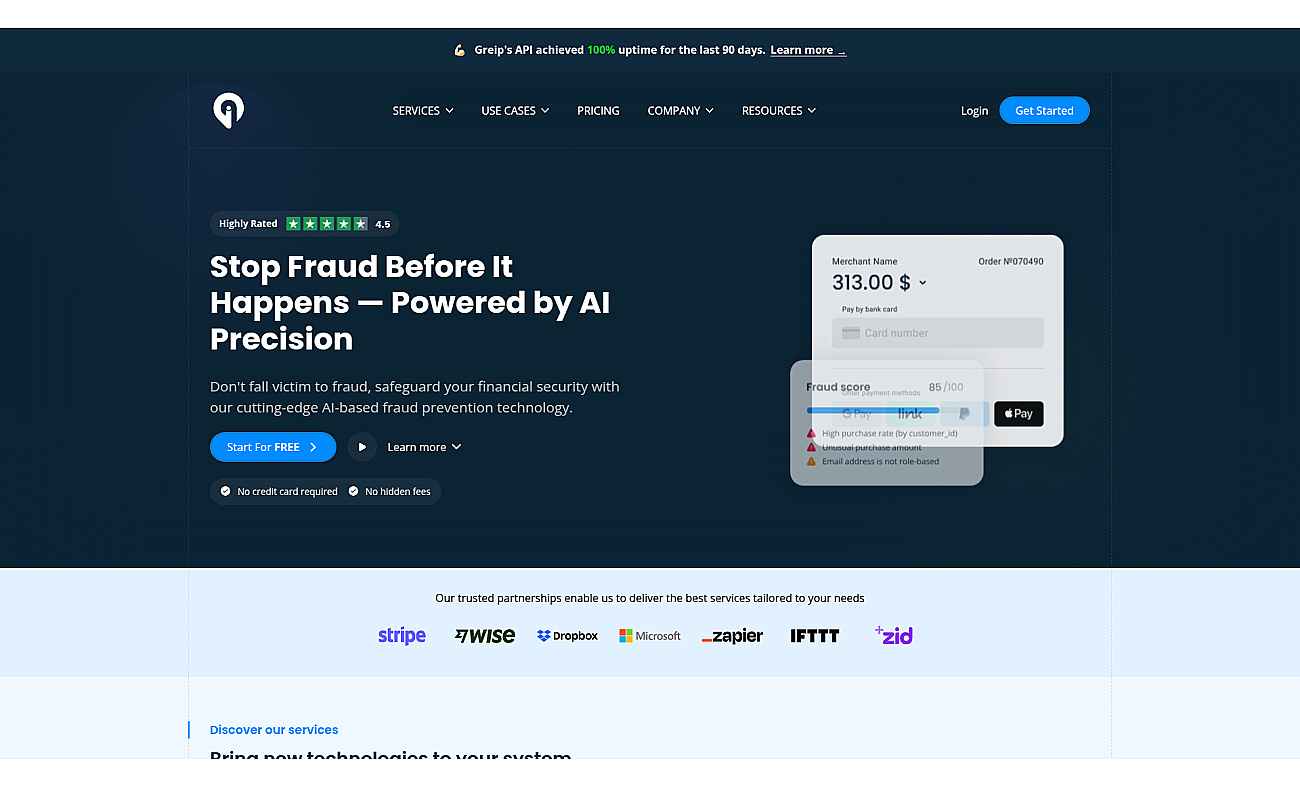 Greip screenshot