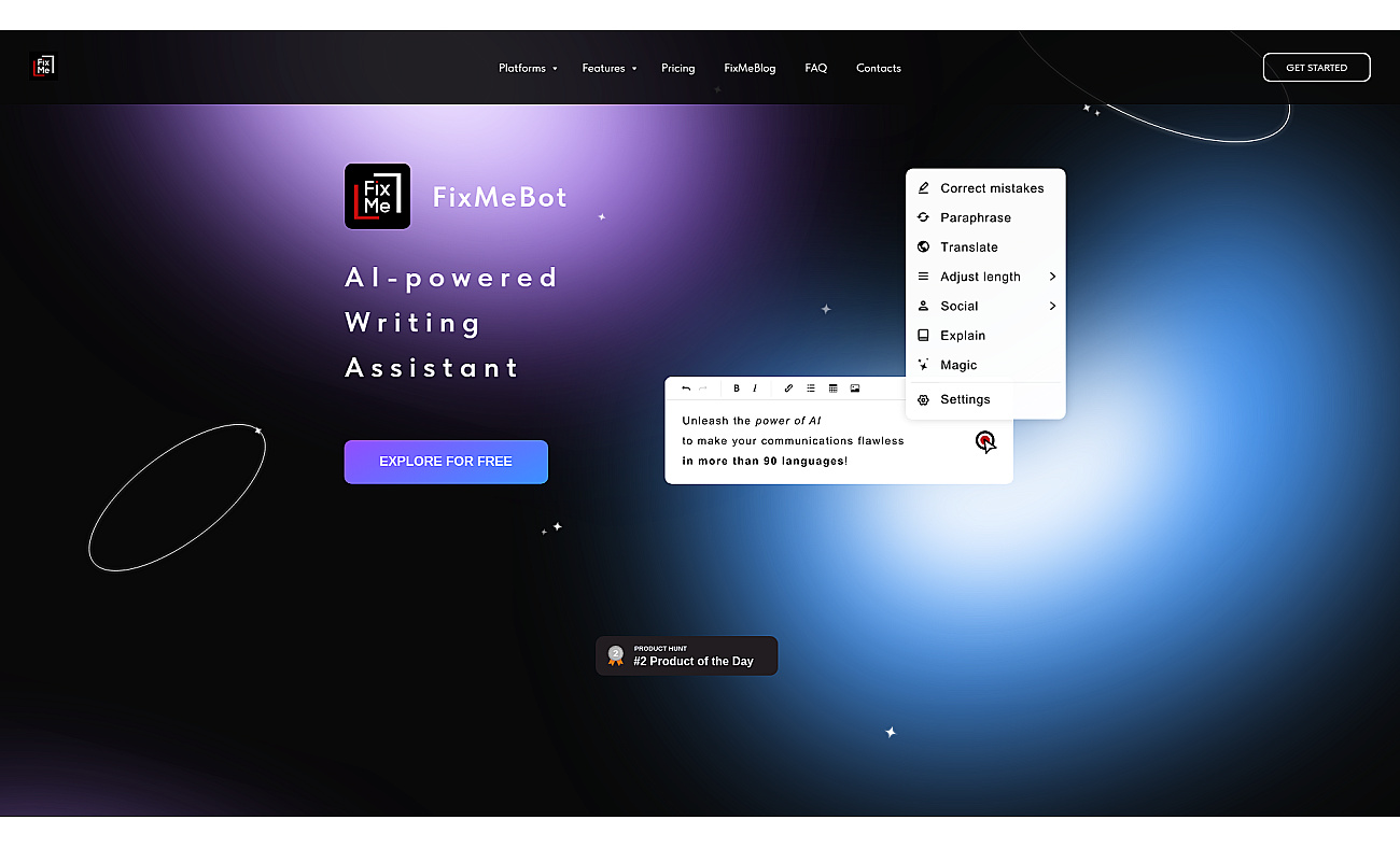 FixMeBot screenshot