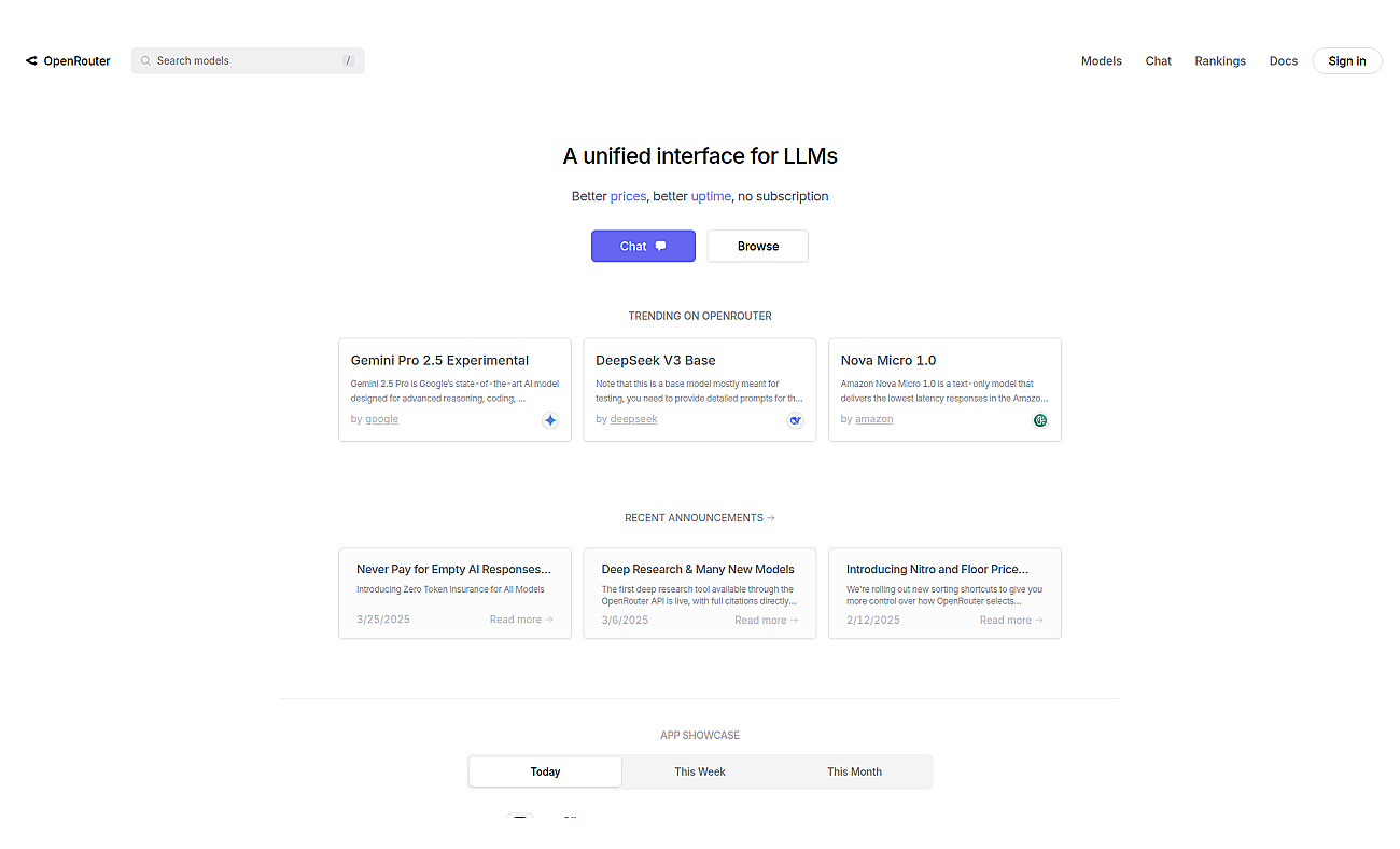 Openrouter.ai screenshot