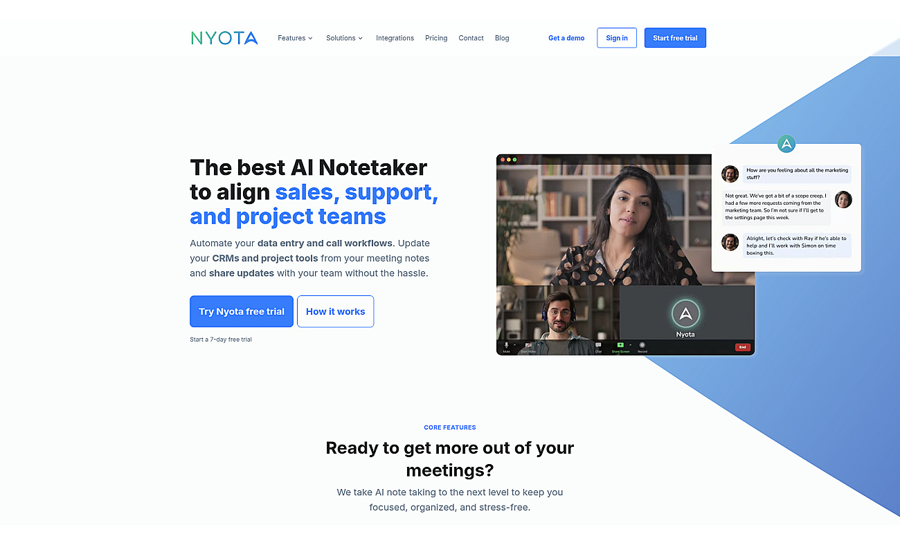 Nyota screenshot