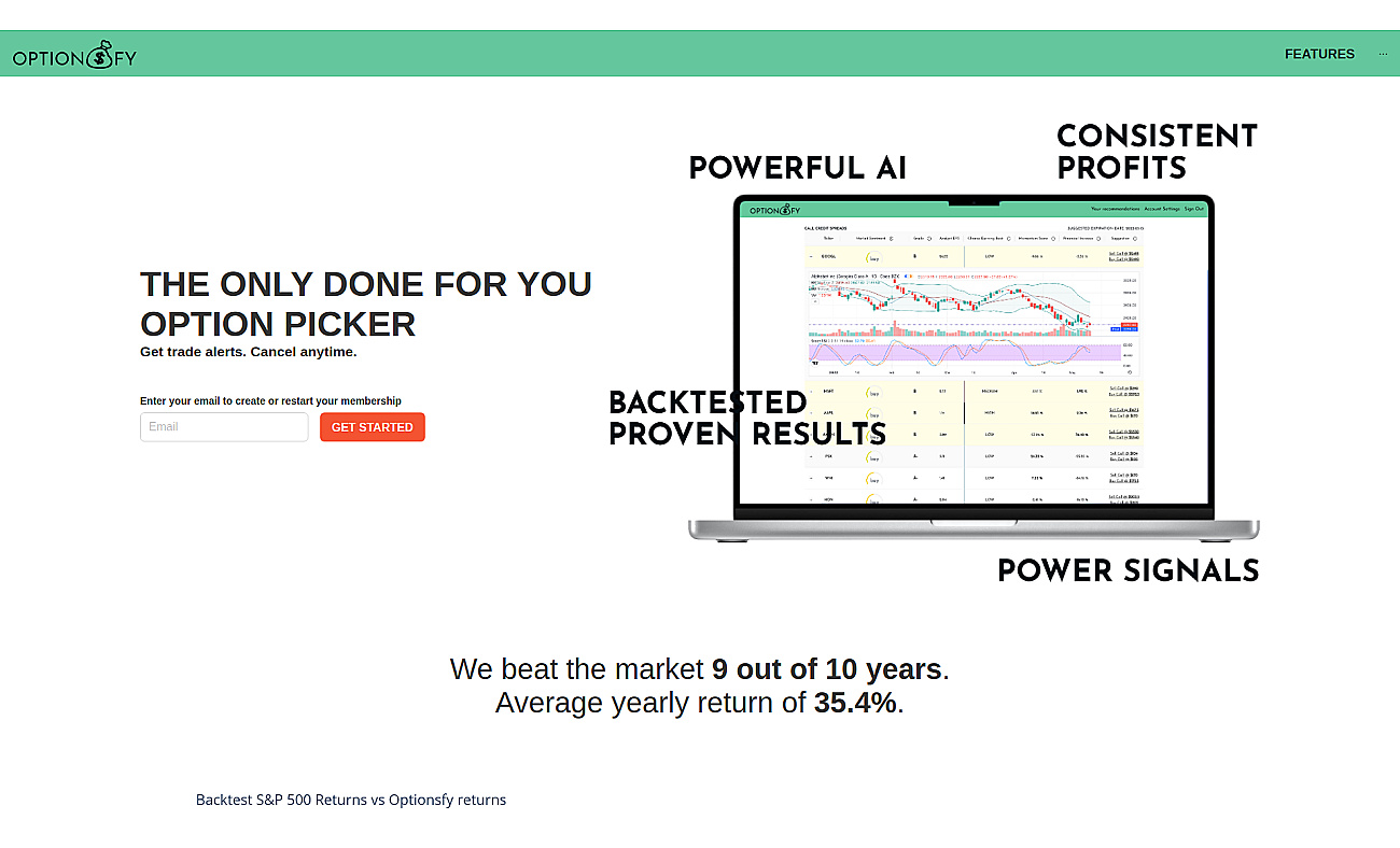 Optionsfy screenshot