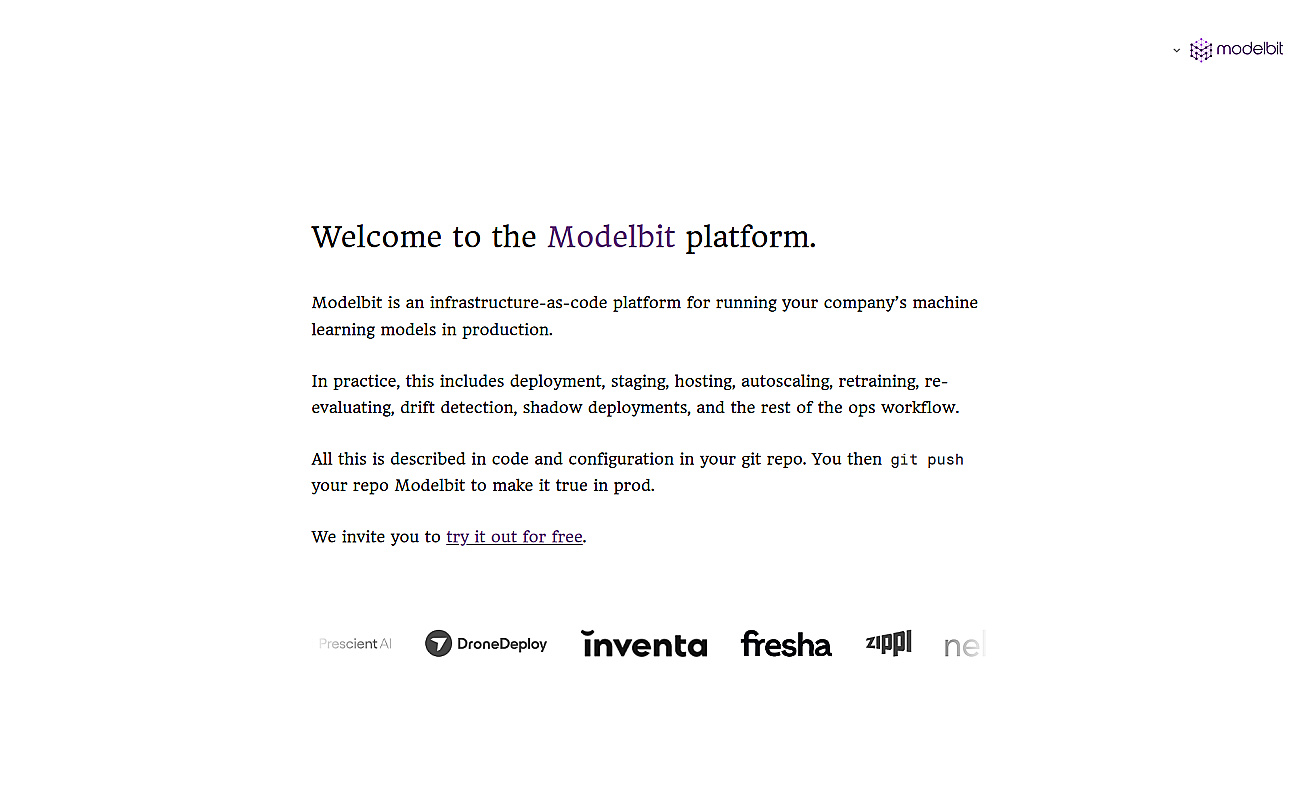 Modelbit screenshot