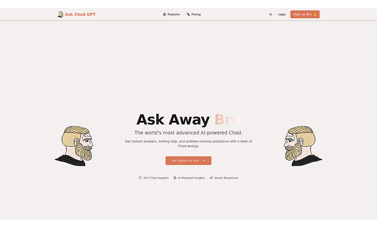 Ask Chad GPT screenshot