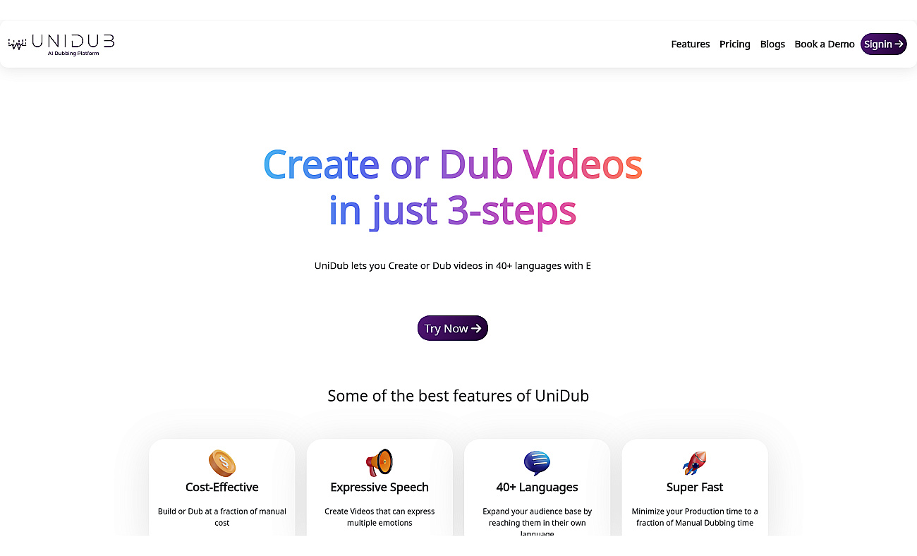 UniDub screenshot