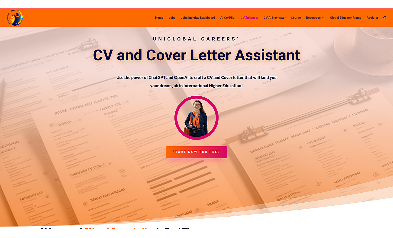 UniGlobal CV Generator screenshot