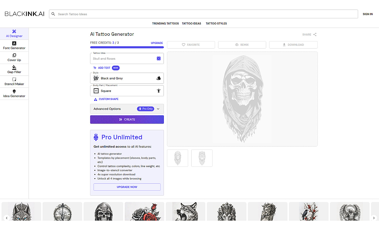 BlackInk screenshot