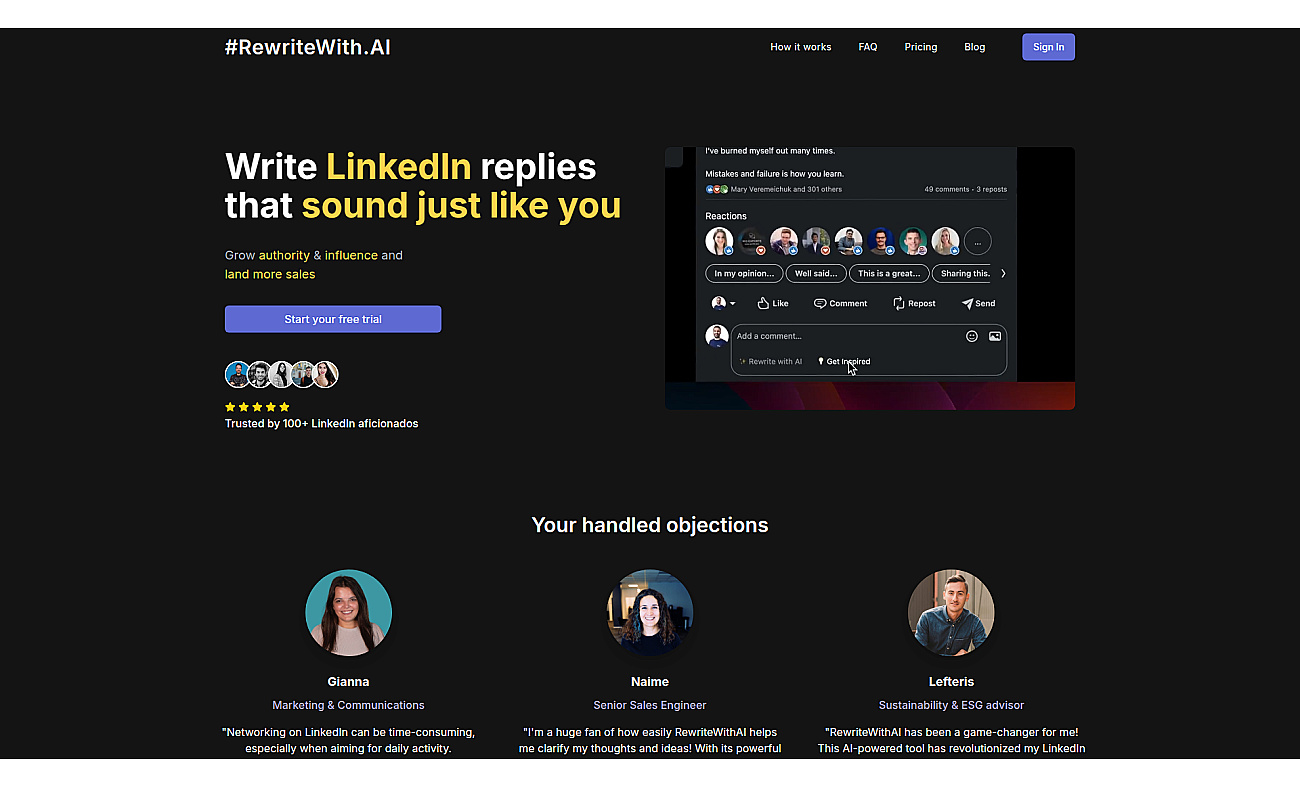 RewriteWithAI screenshot