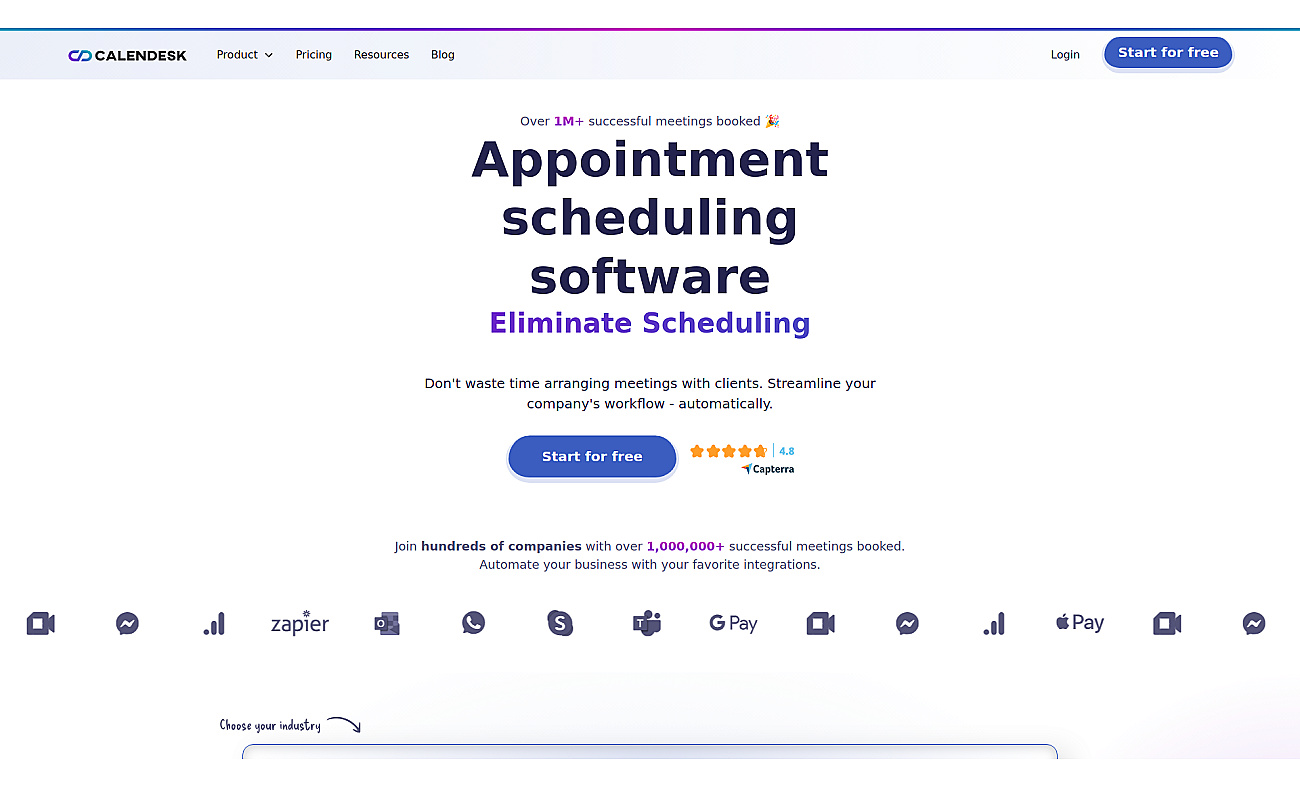 Calendesk screenshot