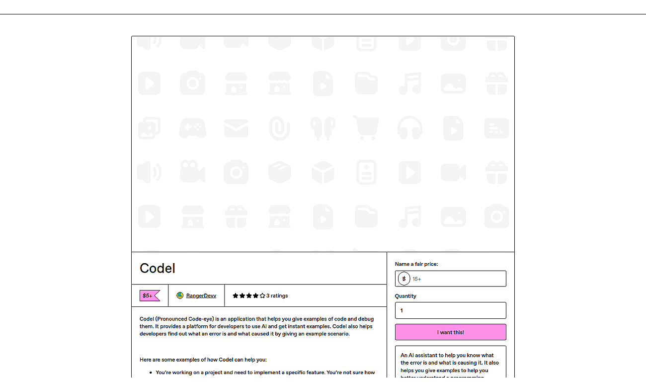 Codel screenshot