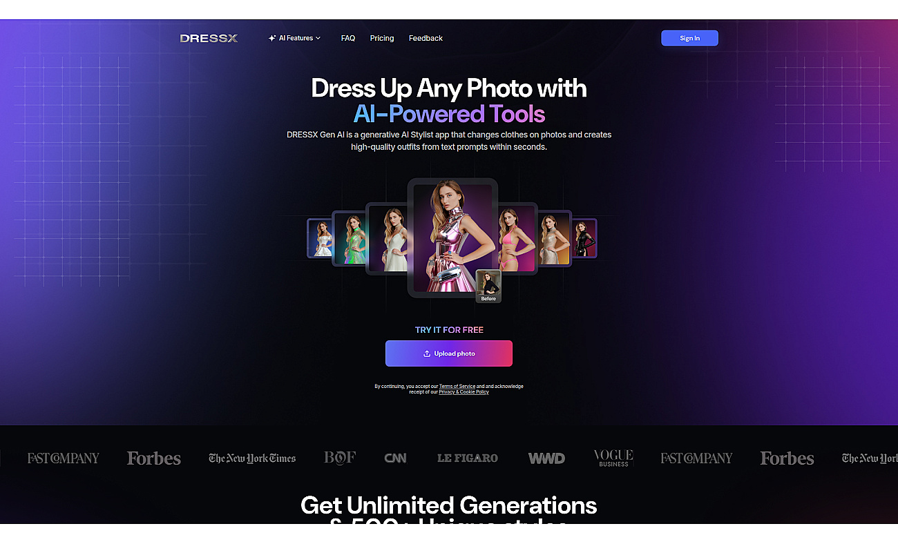 DRESSX.ME screenshot