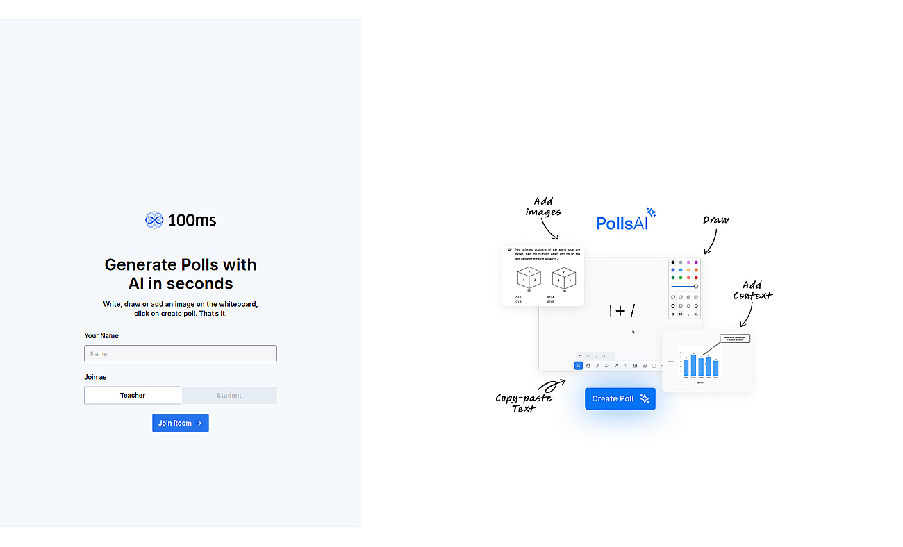 Whiteboard to Polls screenshot