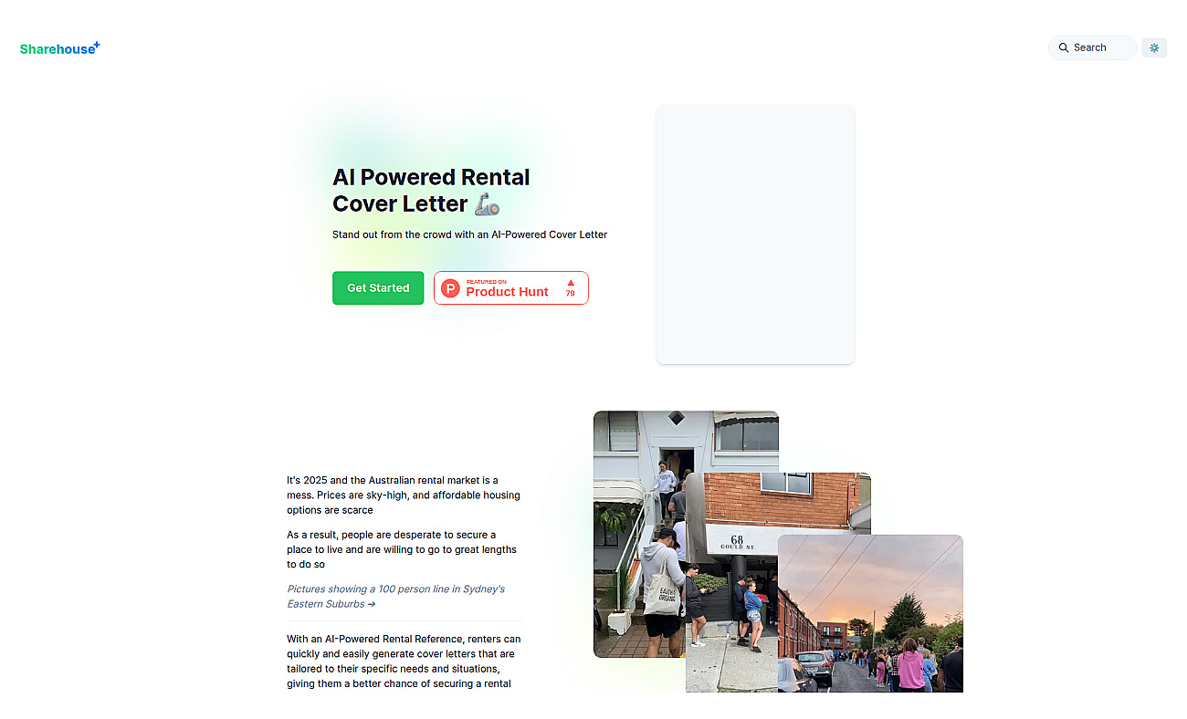 Sharehouse screenshot