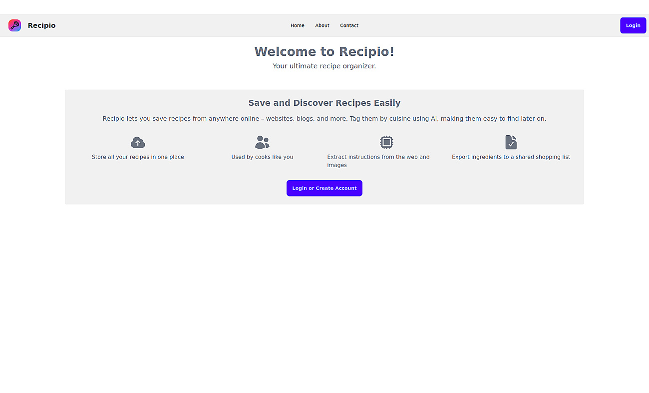 RecipioAI screenshot