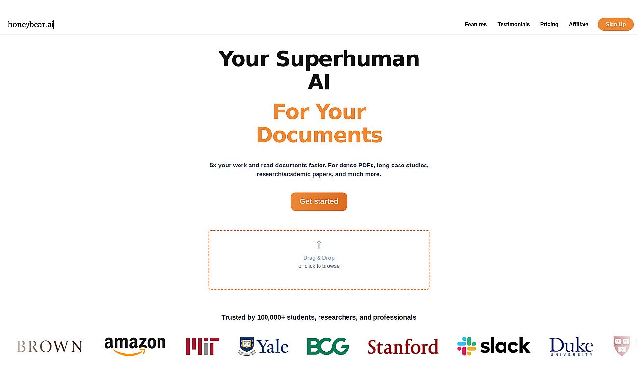 Honeybear.ai screenshot