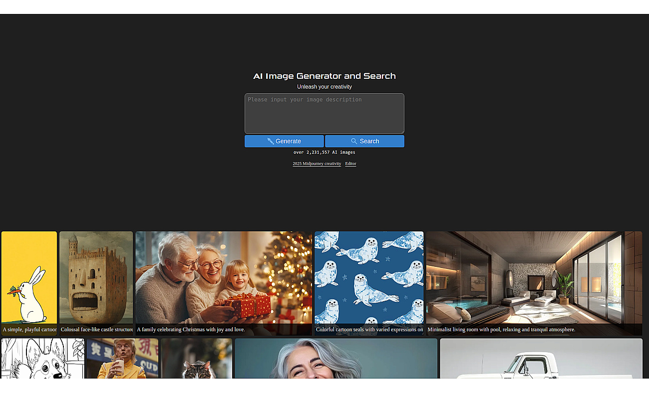 AI Image Generator/Search screenshot