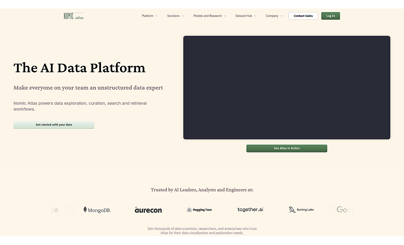 Nomic Atlas screenshot