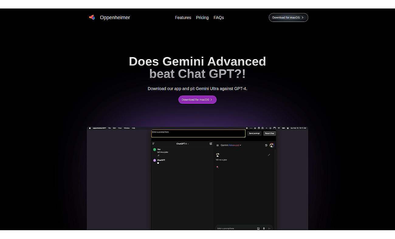 OppenheimerGPT screenshot