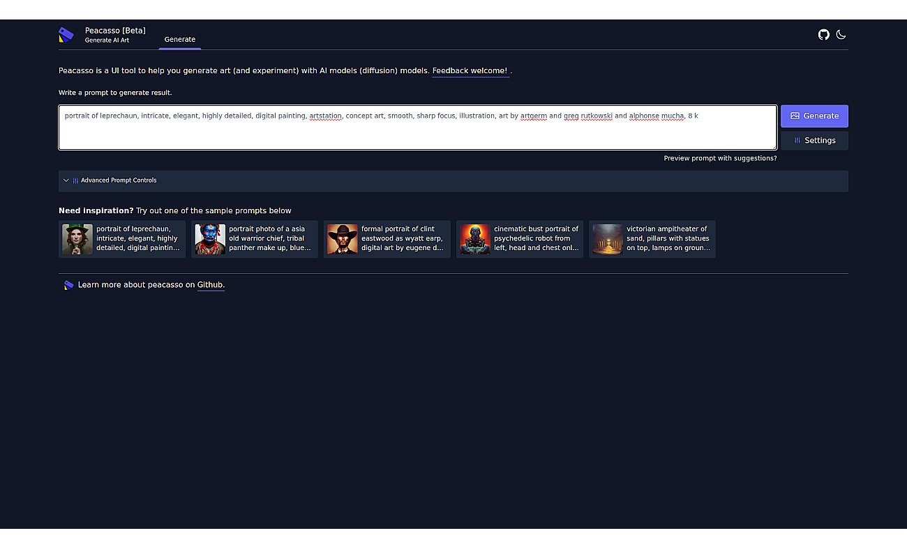 Peacasso screenshot