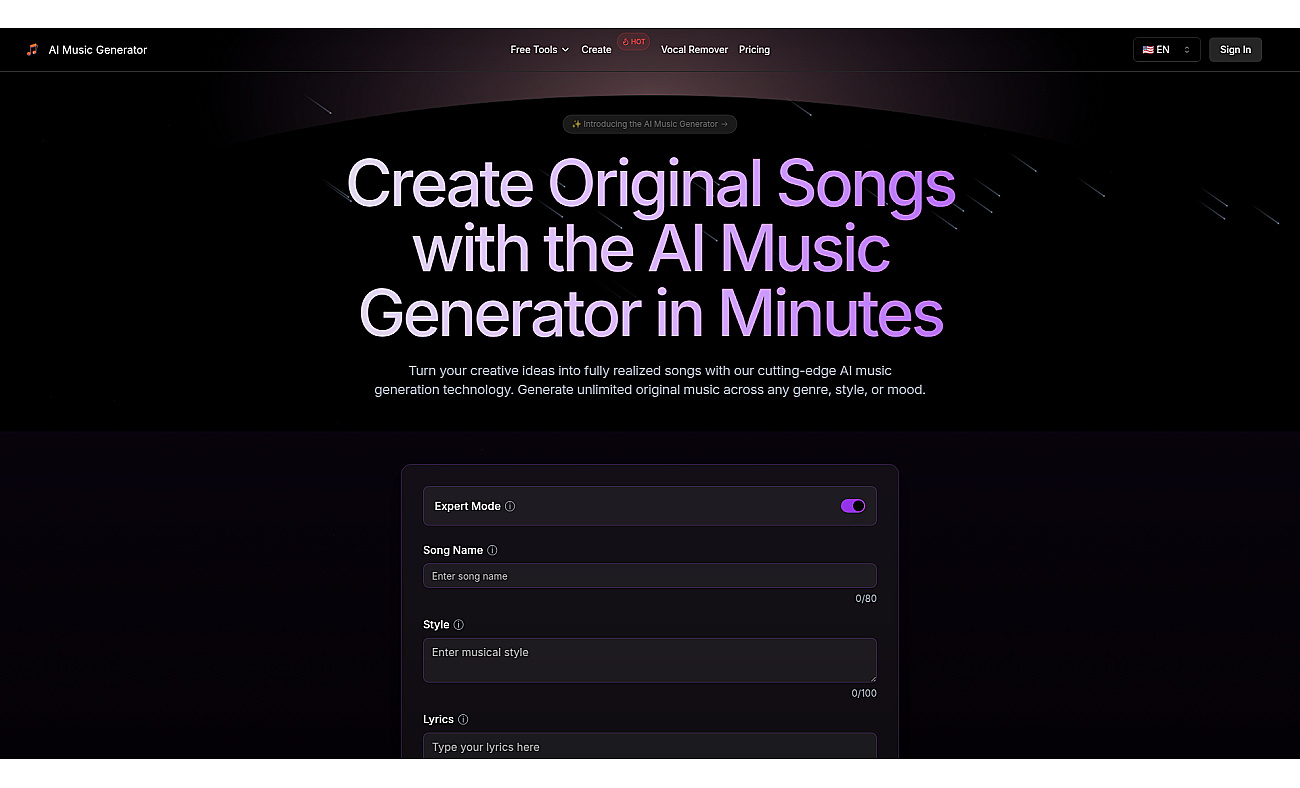 Udio  AI screenshot