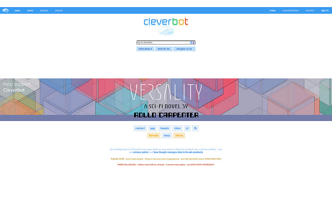 Cleverbot screenshot