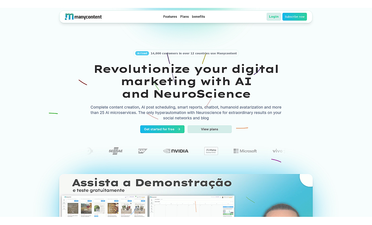 Manycontent screenshot